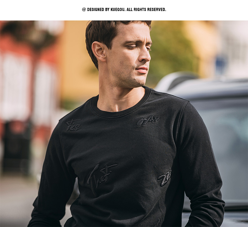 Sweatshirt homme KUEGOU    en Coton - Ref 3128038 Image 21