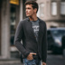 [Giải phóng mặt bằng] Áo len cardigan cho nam Áo len mùa thu Thời trang ve áo Áo len dệt kim Casual Áo khoác nam Tide 18219 phong cách thời trang nam Cardigan