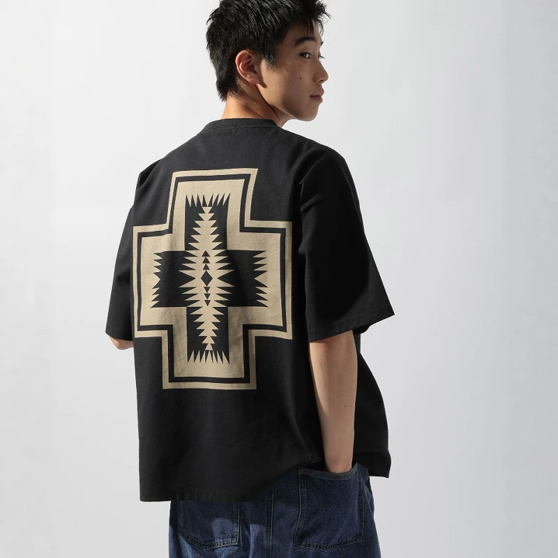 Tokyo Fat Cucumber Japanese Purchase PENDLETON Ретро принтованная футболка с коротким рукавом 320388