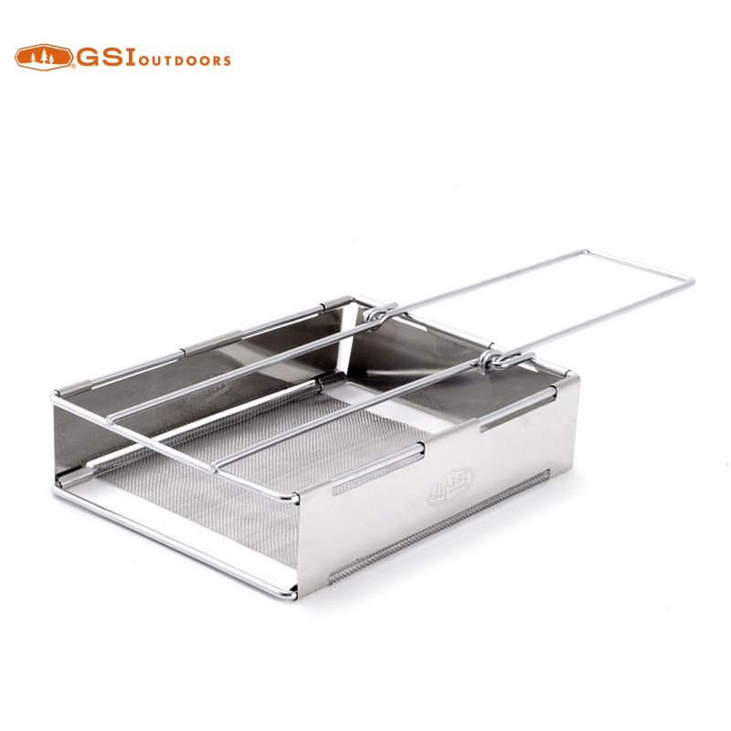 GSI Glacier Stainless Toaster outdoor handheld stainless steel toast baking tray 65610-Taobao