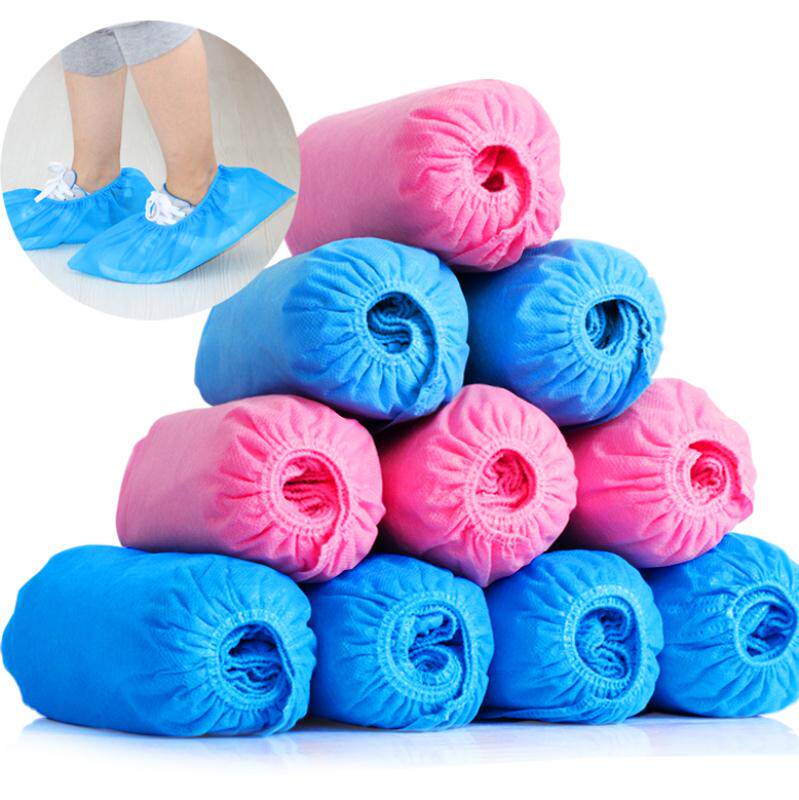 Men's and women's disposable shoe covers home transparent indoor rainy day hospitality guest student foot covers storage 100 only thickened