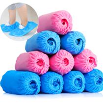 Male and female disposable shoe covers household transparent indoor rainy day hospitality guest student foot cover Storage 100 padded