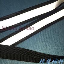 Webbing 2 cm black reflective webbing Sewing cloth Fluorescent webbing Traffic warning belt Isolation belt 2*1