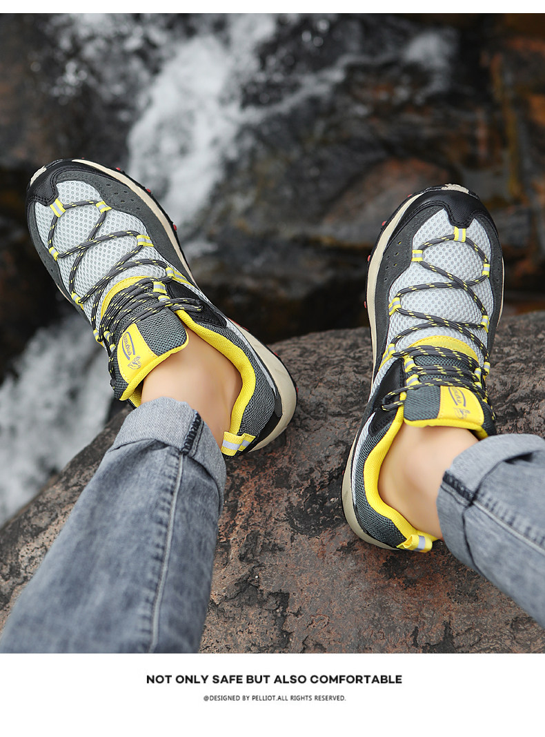 Outdoor men's spring and summer genuine leather waterproof, anti slip, wear-resistant hiking mountain sports shoes 3168 with 20_voghion.com