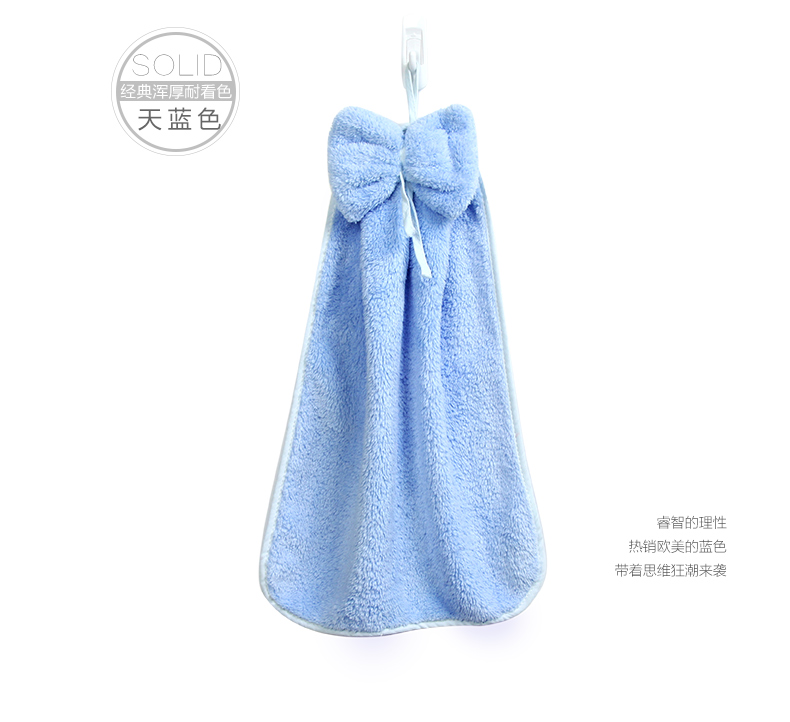 Sanli san hô nhung khăn treo khăn vải thấm khăn tay rửa đáng yêu nhà bếp sạch khăn - Khăn tắm / áo choàng tắm khăn xô tắm cho trẻ sơ sinh