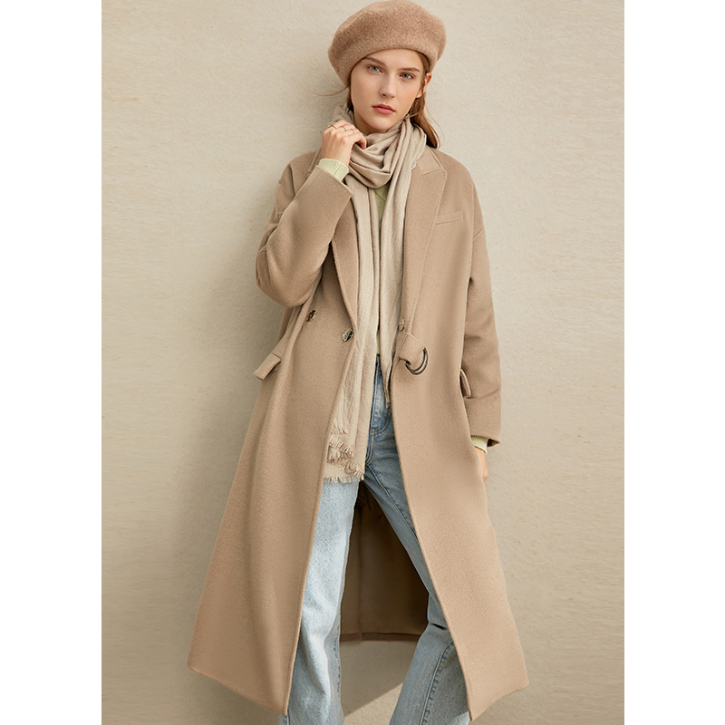 2019 Winter New Loose eo dài Wool Coat AMII Minimalist Pop Vintage Fur Coat nữ