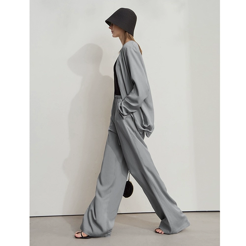 Весенние штаны, черные повседневные брюки