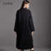 AMII Minimalist gốc thiết kế Chic Hepburn Tóc Yaling Outer stoic mùa thu / mùa đông mới áo dây đeo pleated 