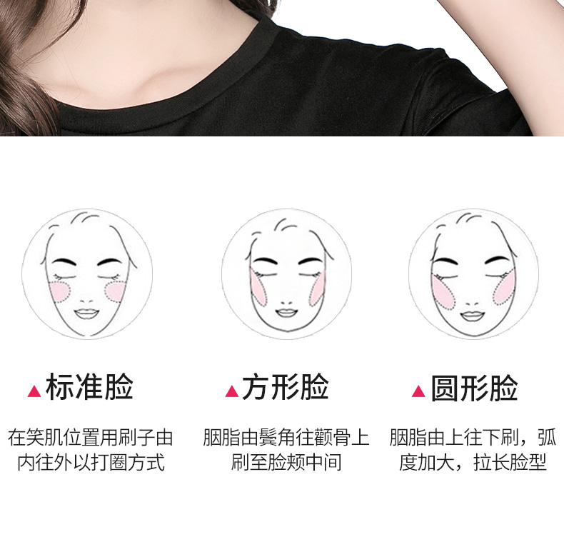 Kazi Lancome Red Rouge Chính hãng Trang điểm màu nude Làm sáng da Màu kiểm soát độ ẩm Bền dễ dàng Tô màu Sửa chữa Lắc phấn má hồng hàn quốc