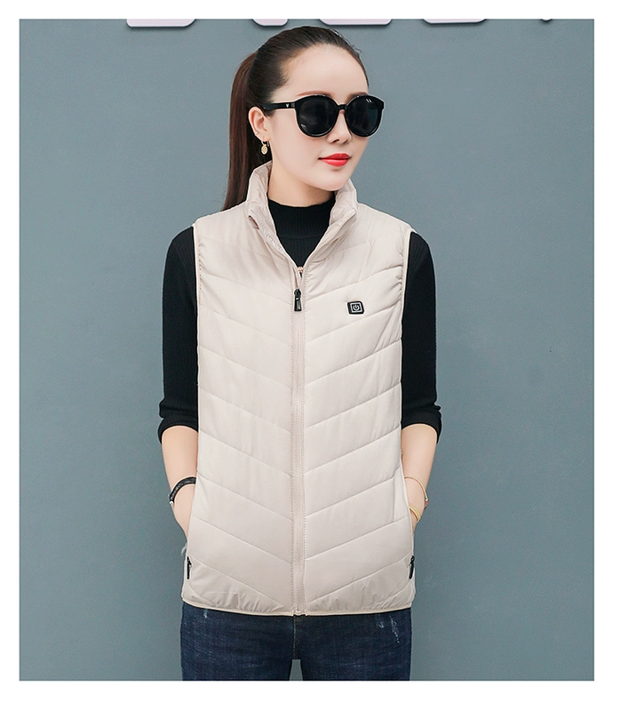 Sạc USB thông minh 3 tốc độ 9 vùng sưởi ấm dành cho nam và nữ giữ ấm áo vest cotton làm nóng mùa đông quần áo áo khoác điện sưởi ấm lining