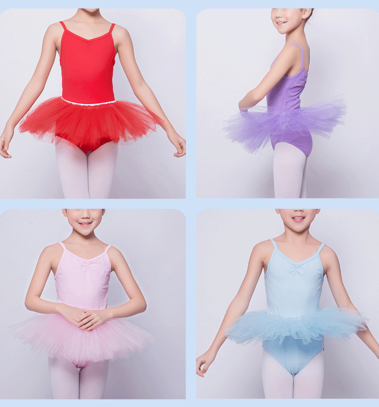 Váy múa cho trẻ em Váy múa ba lê Cô gái thực hành váy pettiskirt Váy trẻ em váy công chúa áo khoác trẻ em 10 tuổi
