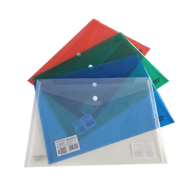 Document bag a4 transparent document bag with label document bag A4 button bag thickened document bag information bag storage bag