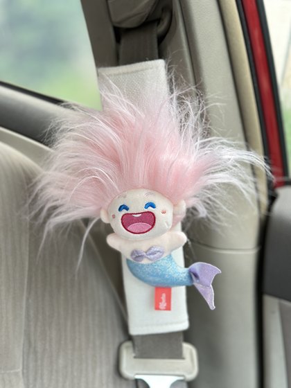 Friday手作 正版美炸了人鱼毛绒公仔汽车安全带护肩套车内装饰品