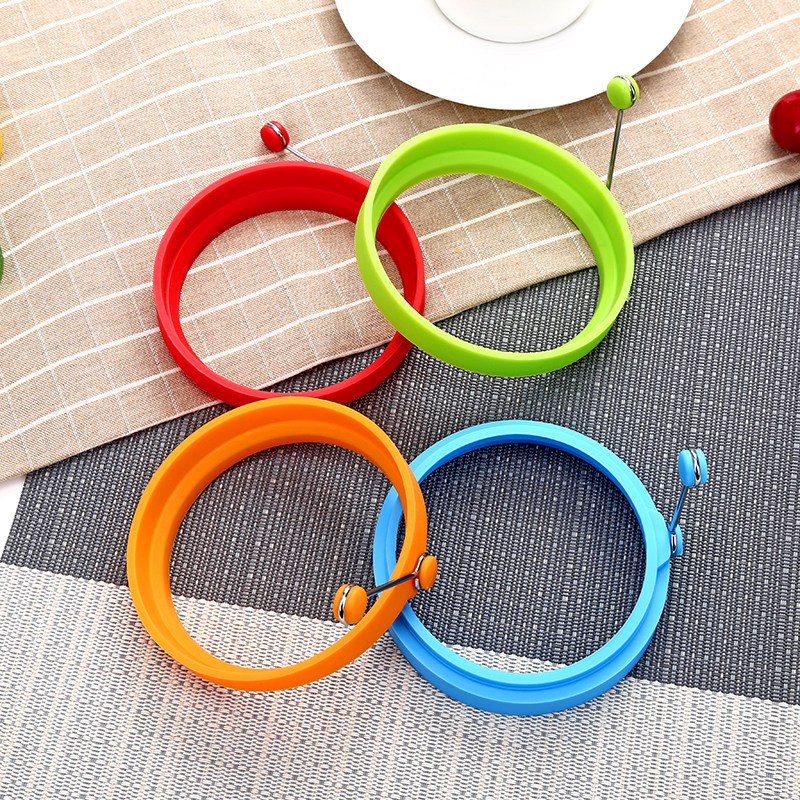 A2575 Food grade circular platinum silicone omelet mold silicone round omelet pancake mold