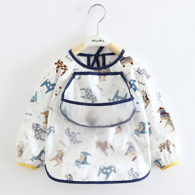 【大牌】儿童罩衣长袖全身防水防脏围裙