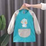 Детский нагрудник, водонепроницаемый художественный лонгслив, фартук для детского сада для еды, анти-грязь, сзади на завязках