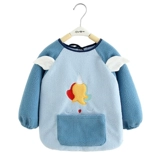 Детский демисезонный фартук, термобелье, бархатный водонепроницаемый нагрудник для еды для девочек, анти-грязь