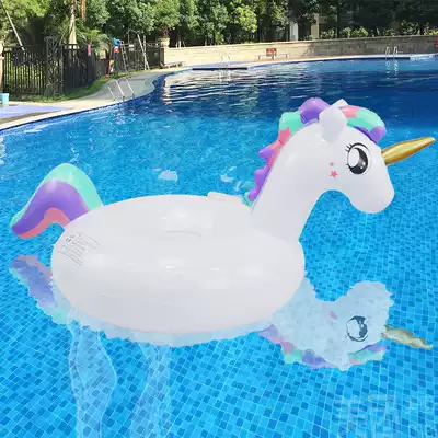 ins Net red 0-1-3 years old children Baby Baby Baby Unicorn swimming ring cartoon inflatable Mount boat thickening