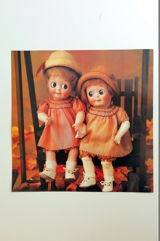 18-03B German French antique doll calendar * One page individually shipped can be made as a drawing core FP42