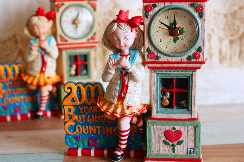 19-02U.S. 2000 limited quantity Retro Country illustrator super beauty clock New Bell TP68