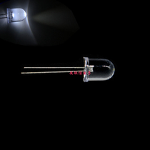 10MM white hair white led light emitting diode straight insert bright light bead f10 white hair white 10 mm diameter