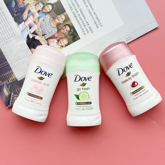 ນຳເຂົ້າ Dove antiperspirant underarm antiperspirant body spray dew solid antiperspirant odor balm cucumber rose