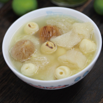 Bamboo fungus lotus seeds clear heart drink pregnant women children entertainment more irritable less sleep sweet soup sugar pot soup buy 6 Hair 7 7