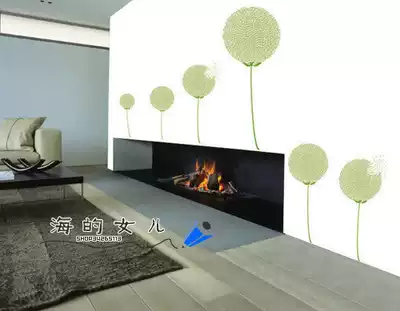 FANCYFIX FANFIX brand wall sticker TV background wall living room study beautification environmental protection waterproof sticker dandelion
