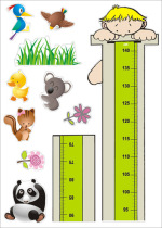 FANCY-FIX Fanfei brand wall stickers waterproof and environmentally friendly childrens cartoon height stickers paper stickers body height ruler