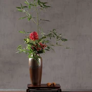 Hoa chậu hoa gốm phong cách Trung Quốc trong nhà cắm hoa Trung Quốc hoa chai hoa Jianshan cắm hoa công cụ đơn giản - Vase / Bồn hoa & Kệ