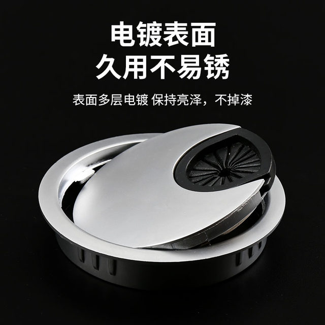 ໂຕະຄອມພິວເຕີ wiring hole cover desktop wiring box sealing cover desk desk ring open hole round hole cover