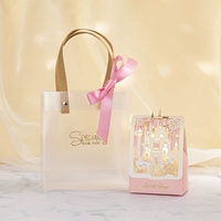 Дисней, матовый маленький шоппер, большая розовая лента