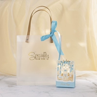 Дисней, матовый большой шоппер, большая синяя лента