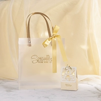 Матовый большой шоппер, лента, замок