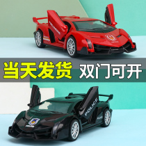 Childrens toy car sports car model car simulation boy 3 years old puzzle inertia child 1 baby 4 A 2 girls