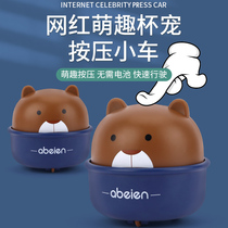 Children press animal inertia car 2-3 years old 4 puzzle baby Mini back Force boy car boys and girls toys