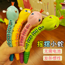 Walking clockwork puzzle 80 nostalgic toys children winding baby small chain will move baby childhood jump