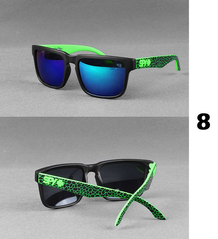 Kính râm phân cực Thể thao ngoài trời nam Thể thao ngoài trời Helm Tide Thương hiệu Spy + Kính râm Khung hình thật Màu sắc ống kính phản chiếu gọng kính đẹp