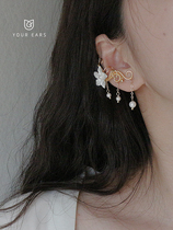 Shallow icons for hand-made Original Export flowers Fairy Sister European American style elf earrings female er gu jia wu er dong