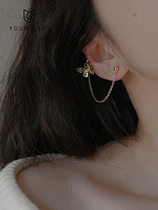 YOUR EARS butterfly ear clip earrings female one-piece earless temperament retro niche super fairy mosquito coil