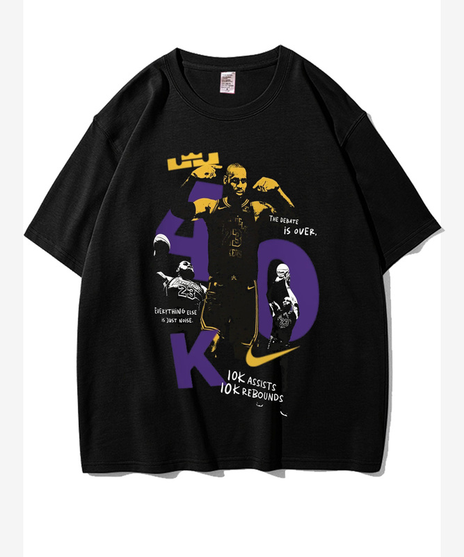 411 Project Lakers Lebron James 40,000 Points Commemorative Short-Sleeve T-Shirt Men's Summer Pure Cotton 2026 New Trend 411 Project Lakers Lebron James 40,000 Points Commemorative Short-Sleeve T-Shirt Men's Summer Pure Cotton 2026 New Trend