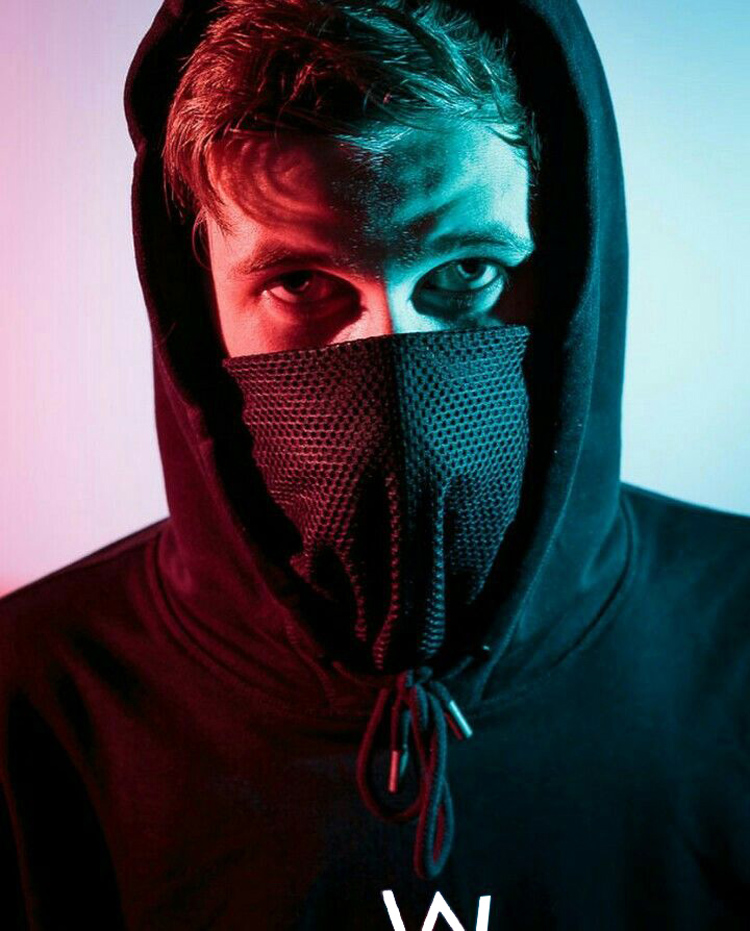 Điện DJ Allen Walker Alan walker buổi hòa nhạc với cùng một đoạn đã bị mờ mùa xuân trùm đầu áo mỏng phần áo len dài tay