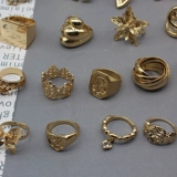 Личность Y Одиночный выход, европейская и американская текстура Золотая, без золотого металлического стиля Супер красивые украшения модного кольца уникальная модель