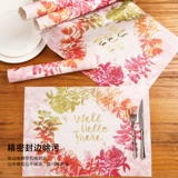 Aiwu Green Meal Pad Tempal Pads Western Dining Cushion Одноразовая домашняя начальная школа.