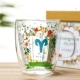 Love House Green Bắc Âu Double Double Cup Cup In lớn Chịu nhiệt nhỏ Chòm sao thủy tinh tươi Chén nước - Tách bình đựng nước uống