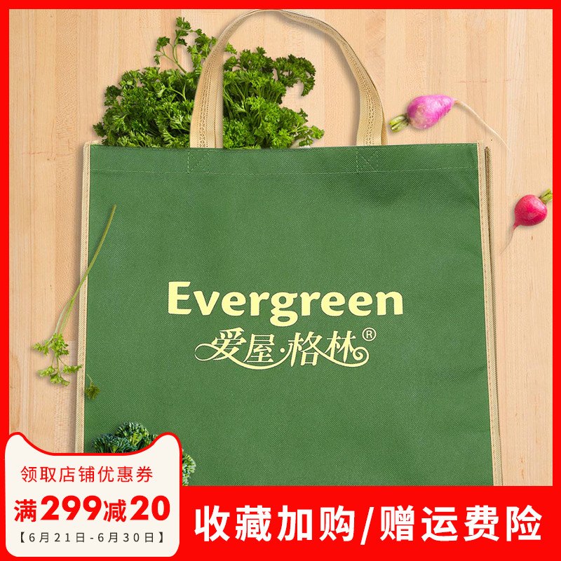 Love House Green Evergreen practical unwoven fabric gift bag eco-friendly bag shopping bag red green
