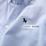 Детский лонгслив для школьников, хлопковая цветная рубашка для мальчиков, ткань оксфорд