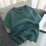 Базовая однотонная футболка для мальчиков, 12 цветов, подходит для подростков, высокий воротник