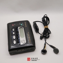 Classic Japanese original aiwa Aihua JX749 portable tape player with wire control headphones