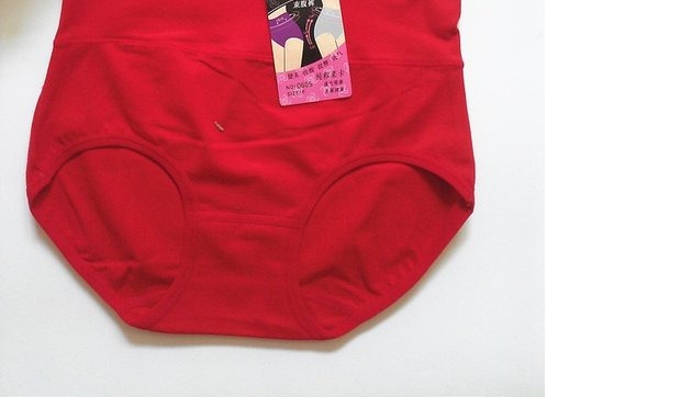 6 gói màu Yi Ting 0605 Đồ lót nữ bằng vải cotton cao đến eo Quần lót eo năm nay màu đỏ 0606 quan lot nu cho nguoi gia